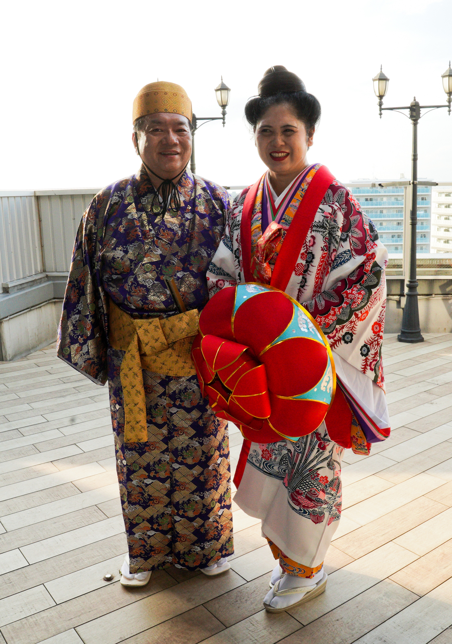 三枝たけこご夫妻
